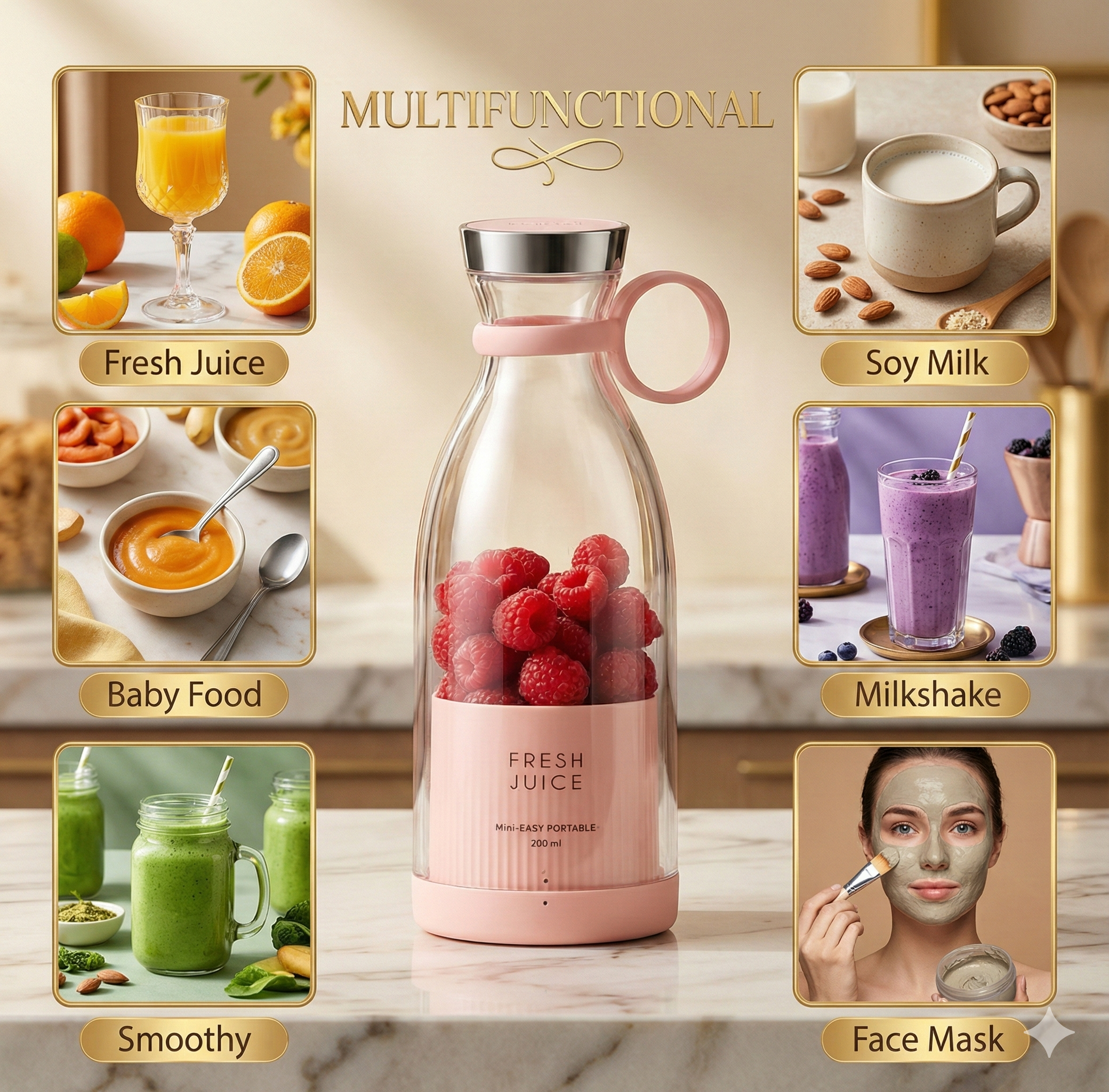 Portable Mini Juicer Blender