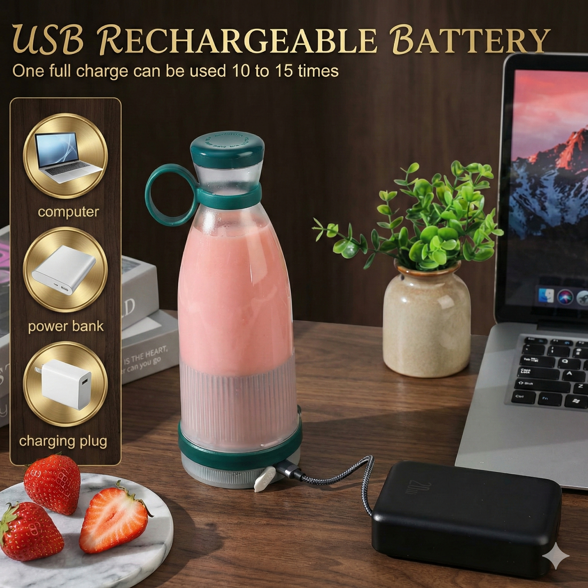 Portable Mini Juicer Blender