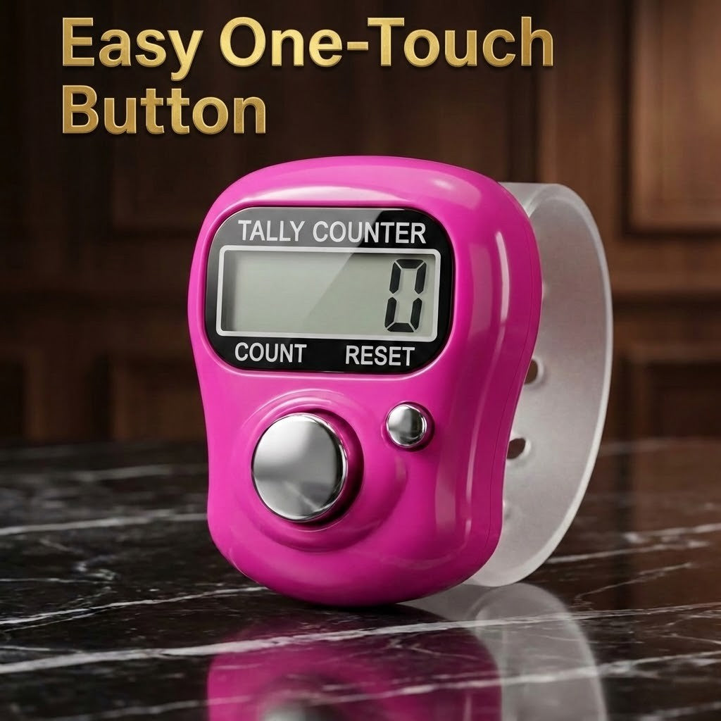 Digital Finger Tally Counter Ring – Portable Electronic Click Counter