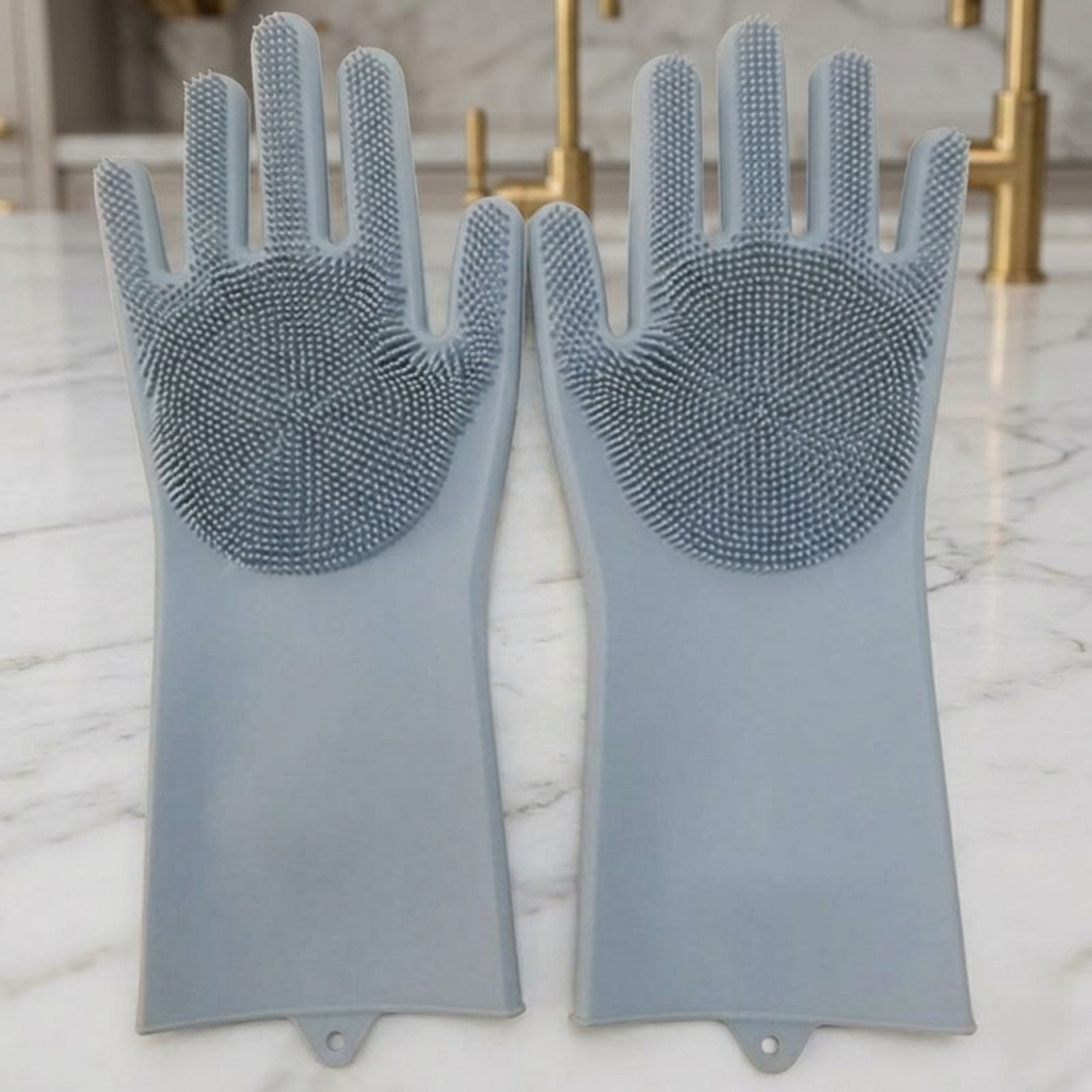 Magic Silicone Cleaning Gloves – Heat Resistant, Reusable & Multi-Purpose