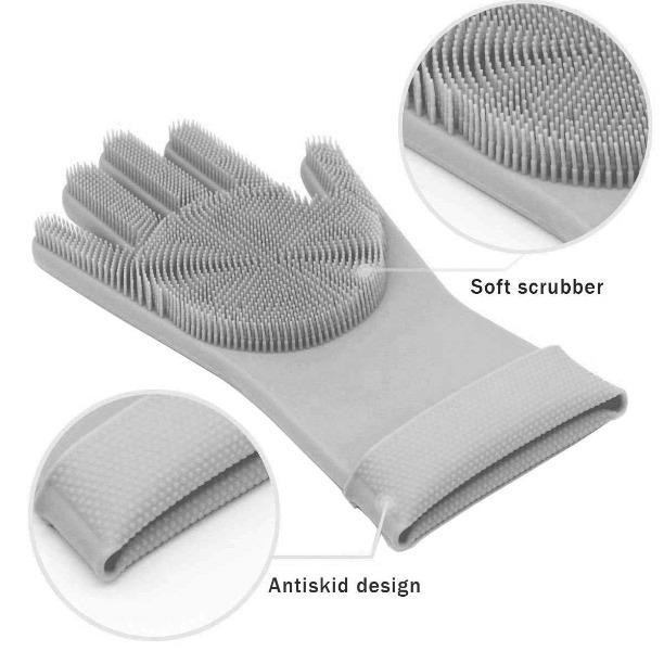 Magic Silicone Cleaning Gloves – Heat Resistant, Reusable & Multi-Purpose