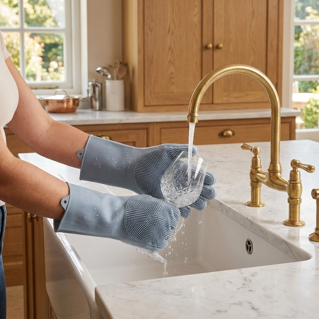 Magic Silicone Cleaning Gloves – Heat Resistant, Reusable & Multi-Purpose