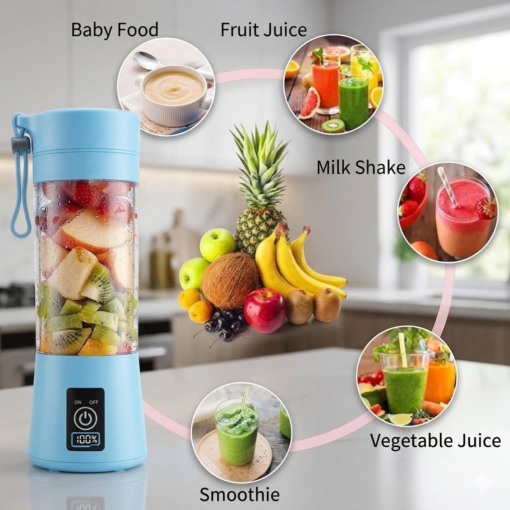 Portable Electric 6-Blade USB Juice Maker