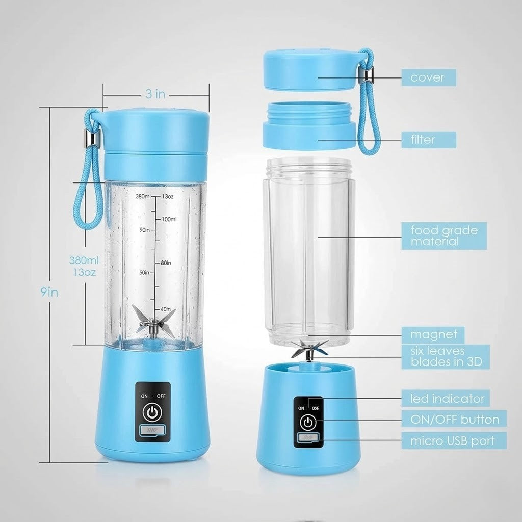 Portable Electric 6-Blade USB Juice Maker